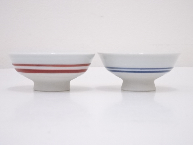 4366076: JAPANESE PORCELAIN SAKE CUP SET OF 2 ARTISAN WORK | eBay